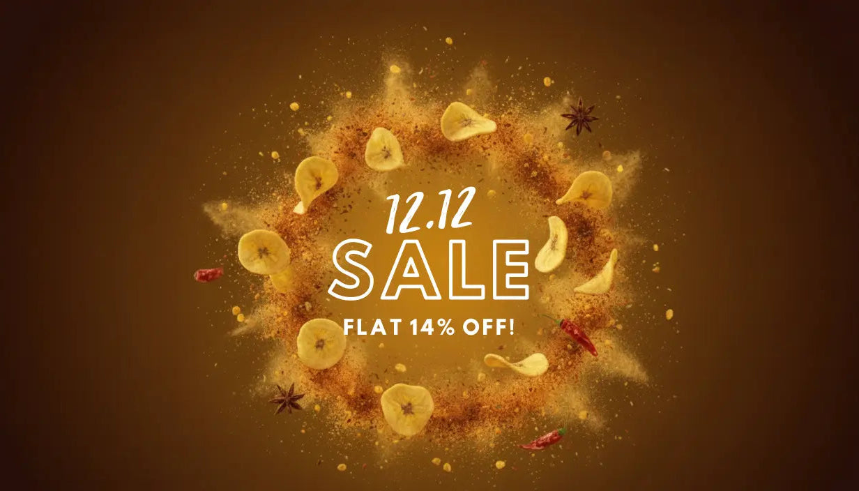 Promotional graphic with '12.12 Sale' text and star anise on a dark background